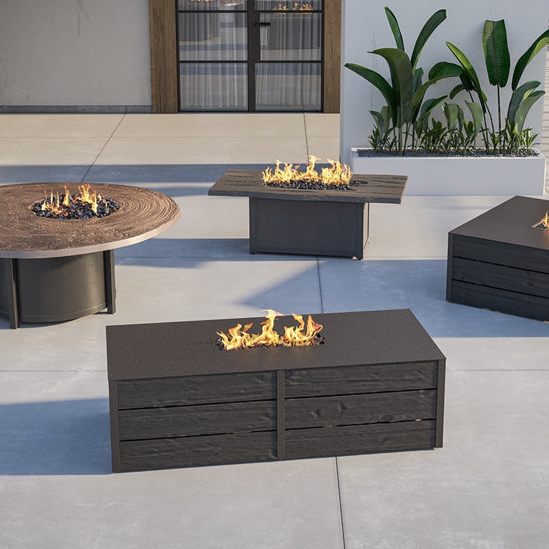 Natures Wood Fire Pits Tables Balcony